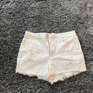 COPY - White jean shorts